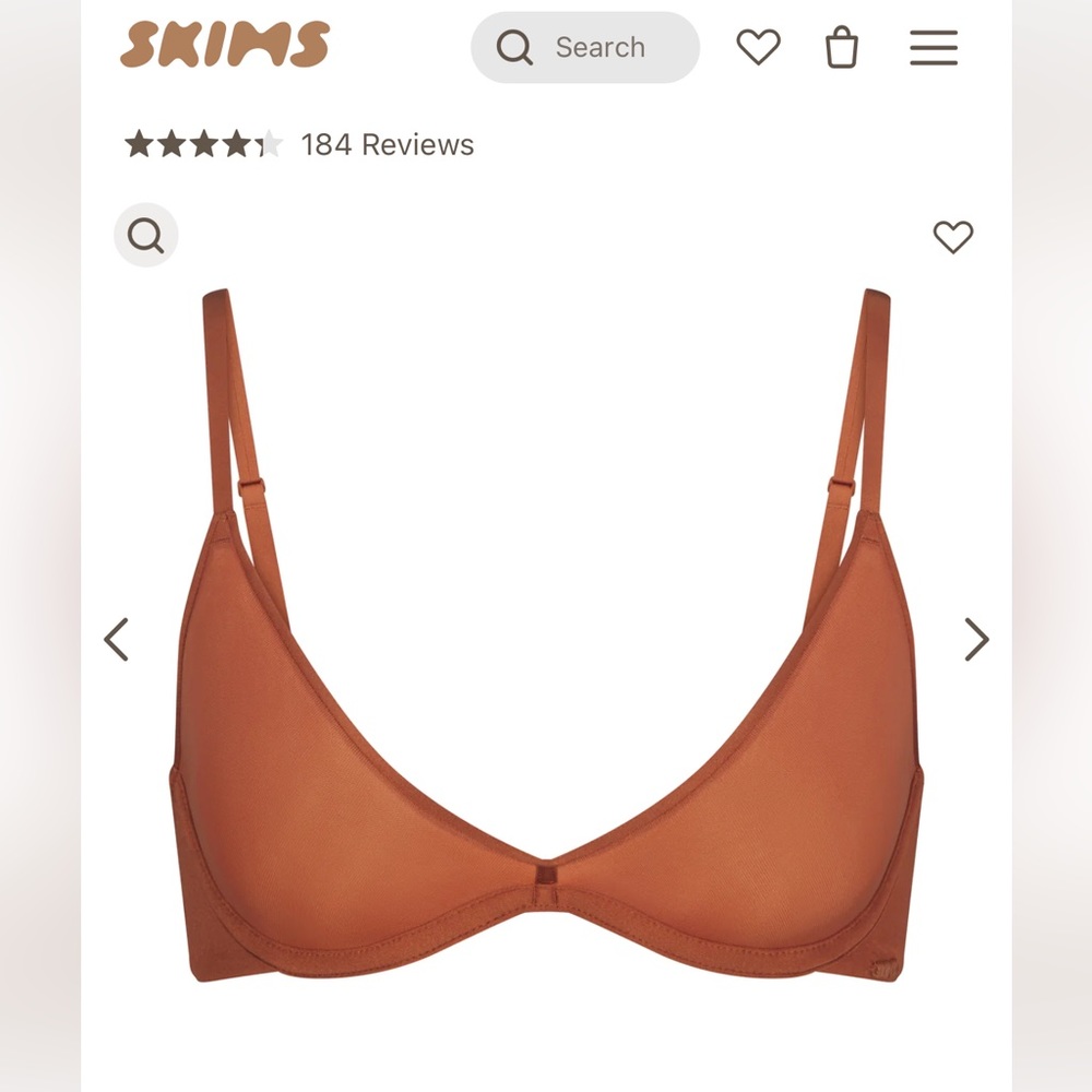 weightless scoop bra skims new 34C bronze